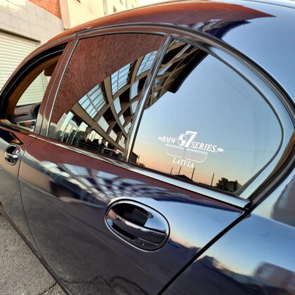 Moldingu aplīmēšana (Chrome delete) BMW E65